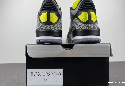 HO11-MNJDLS-5 HO11-MNJDLS-5 Pit Black Jordan Crew 3 Ducks Oregon Retro 0523